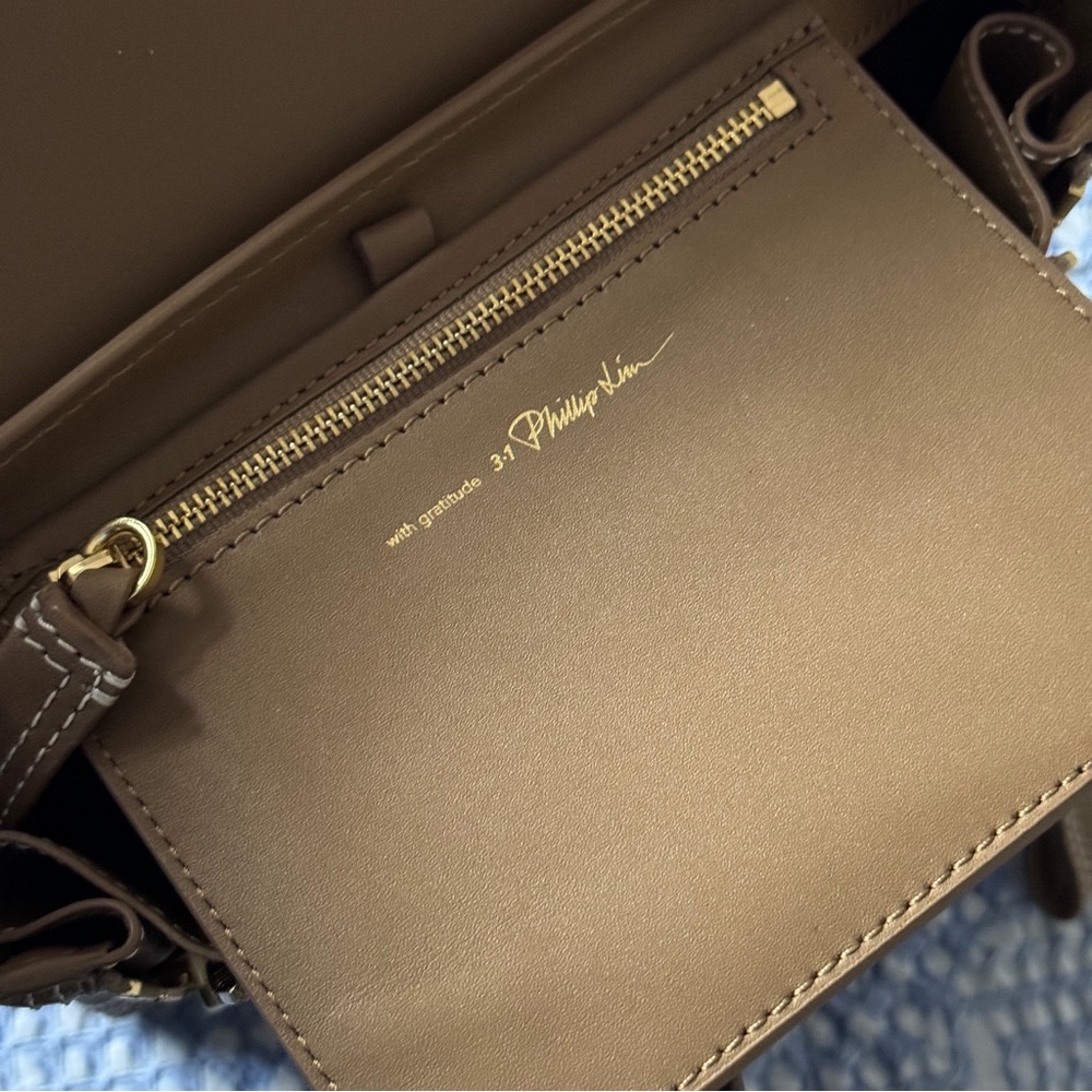 3.1 Phillip Lim Pashli Mini Satchel Taupe/Camel - Picture 10 of 16